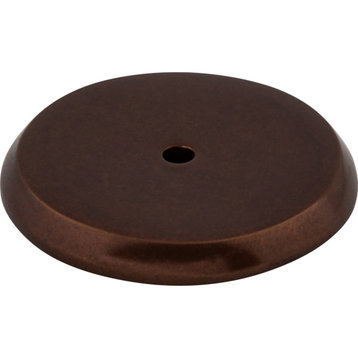 Top Knobs M1468 Rounded 1-3/4 Inch Diameter Knob Backplate - Mahogany Bronze