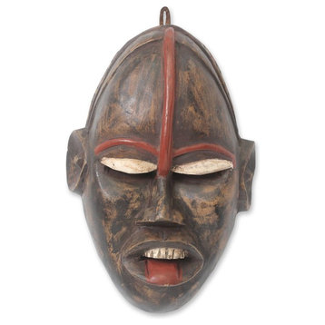 African Ghost Ghanaian Wood Mask, Ghana