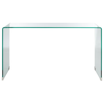 Safavieh Huck Tempered Glass Console, Clear