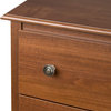 Contemporary Double Dresser, MDF Construction With 6 Storage Drawers, Cherry