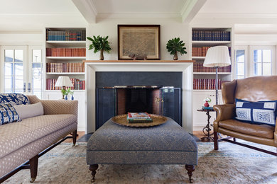 Living room - traditional living room idea in Other
