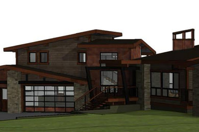 This is an example of a contemporary home design in Sacramento.