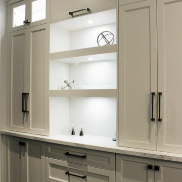 Off white painted mdf wall unit. Richmond Hill 2017