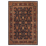 Bareens Designer Rugs - Bohemien Ziegler Cecilia Blue Copper Hand-Knotted Wool Rug - 9'6'' x 11'4'' - Enhance the ambiance of your home with this magnificent Persian-influenced Turkish hand-knotted rug made by skilled artisans capable of creating the most exceptional vegetable dyes and hand-spun wool. This exquisite handmade rug is a one-of-a-kind Peshawar Kafkaz, otherwise identified as Chobi, Chobi Peshawar, Oushak, or Ziegler rug. These handmade rugs are crafted in Pakistan utilizing superior-quality wool imported from Australia, New Zealand, and Korea in two types of weaves: the Persian weave and the Mori weave. This rug is meticulously crafted by hand using the finest natural vegetable dyes extracted from local plants. The artisans use a blend of hand-spun local and fine merino wool, resulting in a rug with a compelling texture, higher lanolin content, and longer staple. The artisans occasionally incorporate natural or artificial silk into the pile to enhance specific motifs. The finished product is an awe-inspiring execution of flawless design and an understated palette that exudes elegance.