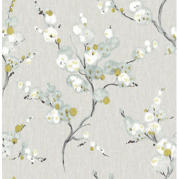 Japanese Blossoms Peel and Stick Wallpaper, 4 Rolls