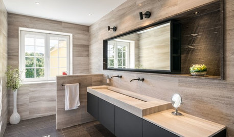 Salle de bains de la Semaine : Une sobriété aux accents virils