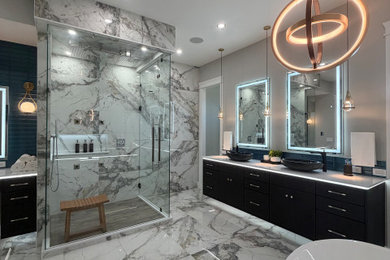 Bathroom - modern bathroom idea in Seattle