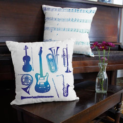 Music and Dance Throw Pillows - Products