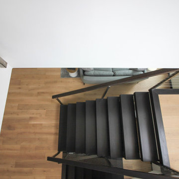 Project #70 | Open-Riser Staircase with Cable Railing