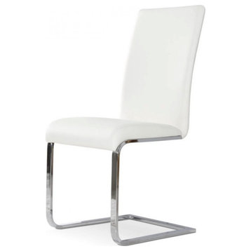 Lael Modern White Dining Chair, Set of 2