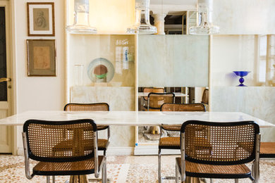Immagine di una sala da pranzo minimalista
