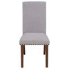 Upholstered Dining Chairs Set of 2, Gray
