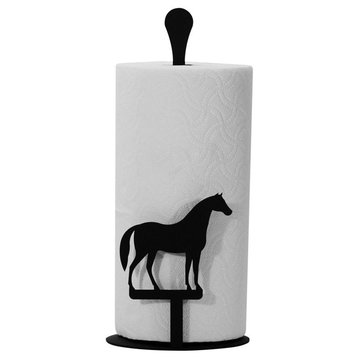 Rooster Paper Towel Stand, Horse