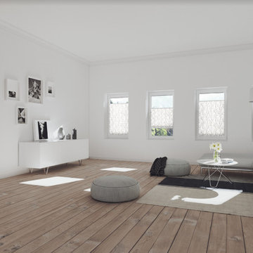 Pleated shades for Tilt + Turn Windows