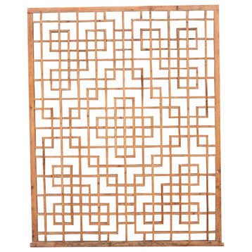 Antique Wood Lattice Window