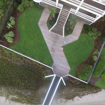 AFTER - Drone image of Finished Landscape