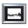 Silver frame, black mat