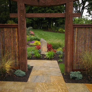 This is an example of an asian patio in Philadelphia.