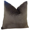 Plutus Fancy Faux Brown Mink Handmade Throw Pillow, 16 X 16, Single Sided