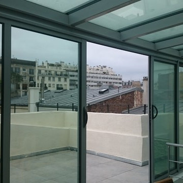 Construction d'une veranda dans maison à Paris16
