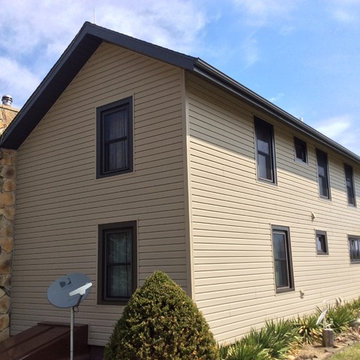 Exterior remodel, new windows, new doors, new porches