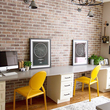 Warm Industrial Home Office