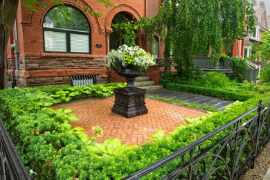 This is an example of a small victorian landscaping in Toronto.