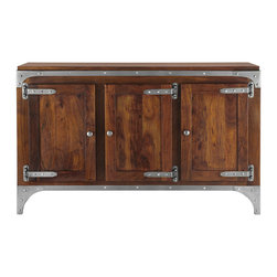 Tao Walnut Industrial Buffet - Buffets And Sideboards