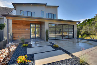 Large three-story exterior home photo in Austin