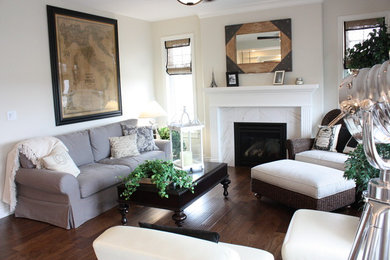 Living room - traditional living room idea in Edmonton