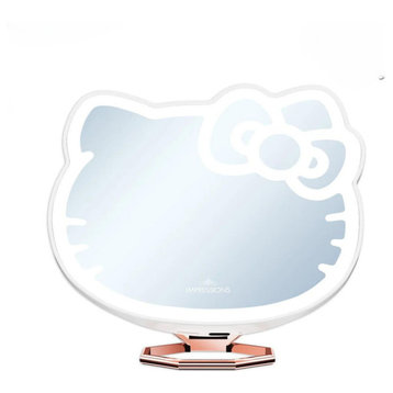 Hello Kitty 3X Magnifying LED Lighted Mirror, White