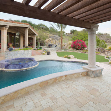 Swimming Pool & Spa and Pergola with Fireplace