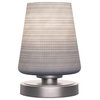 Luna 1-Light Table Lamp, Graphite/Gray Matrix