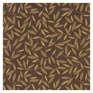 Coffee Brown Leather Grain Polyurethane Upholstery Fabric by The Yard