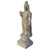 Chinese Stone Standing Kwan Yin Tara Bodhisattva Statue Hcs7201