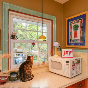 New White Window in Pretty Kitchen - Renewal by Andersen NJ / NYC