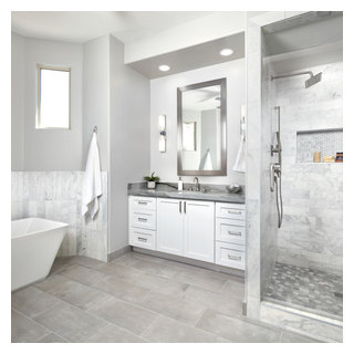 Calacatta Gris Bathroom Tile - Transitional - Bathroom - Phoenix - by ...