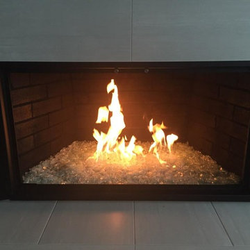 Glass Fireplace Doors & Gas Logs or Fire Features