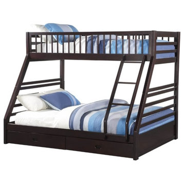 ACME Furniture Jason XL Twin over Queen Bunk Bed in Espresso