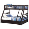 ACME Furniture Jason XL Twin over Queen Bunk Bed in Espresso