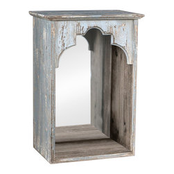 Vagabond Vintage - Mirrored Wooden Wall Niche - Display And Wall Shelves 