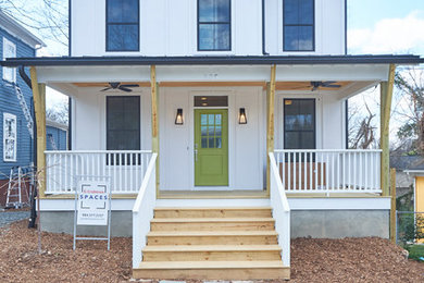 Inspiration for a cottage home design remodel in Raleigh