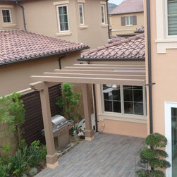 Sloped Trellis Awning Covers - Awnings