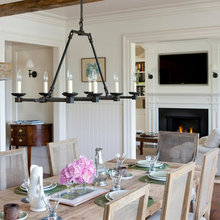 living room fireplace and tv