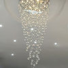 Le Tignet Creative Large Raindrops Crystal Chandelier, 13 Bulbs, Cool Light