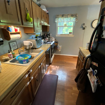 Transitional Two-Finish Kitchen Remodel Woodbridge, VA