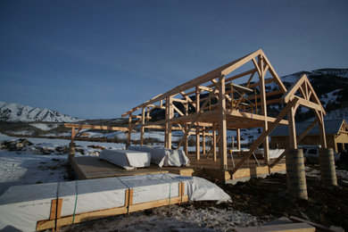Example of a mountain style exterior home design in Denver