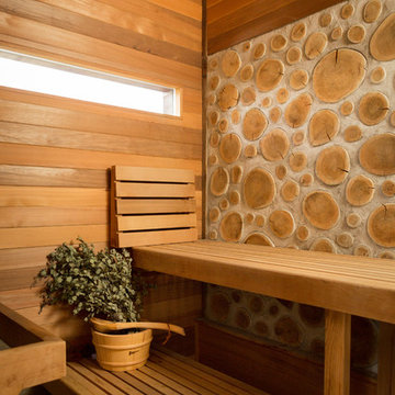 Backyard Sauna and Shower