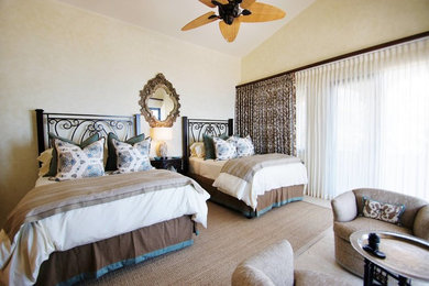 Photo of a beach style bedroom in Dallas.
