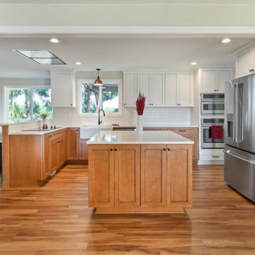 Spacious Two-Toned Kitchen